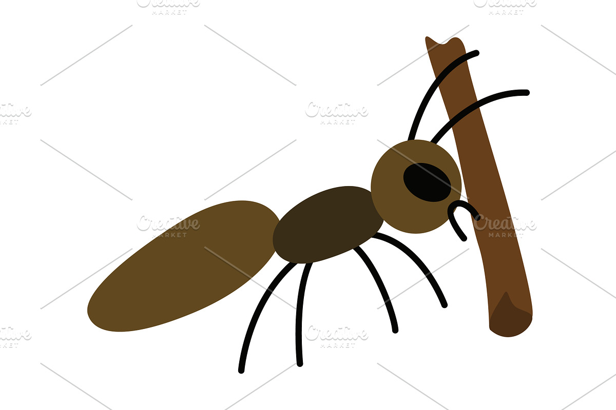 Vector image of a cute, an Animal Illustration by Things for designers