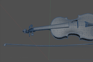 Violin 3d Model Game Ready