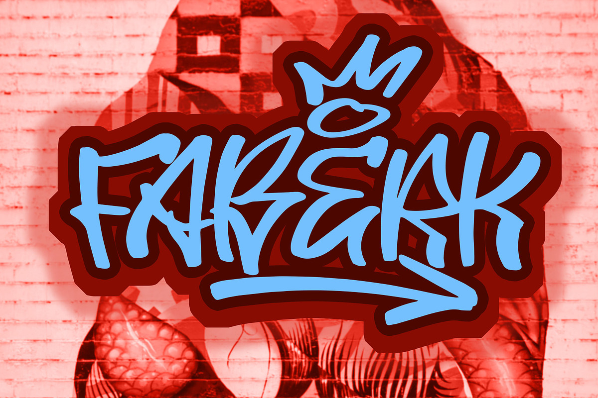FABERK Graffiti Font, a Handwritten Font by NTC Graphic (Photo 1 of 9)