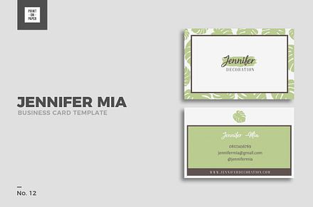 Feminine Business Card No. 12