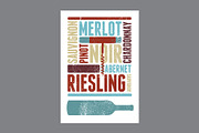 Wine types grunge vector poster set., a Food Illustration by PoPaShop (Thumbnail 5 of 7)