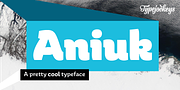 Aniuk, a Sans Serif Font by Typejockeys (Thumbnail 1 of 4)