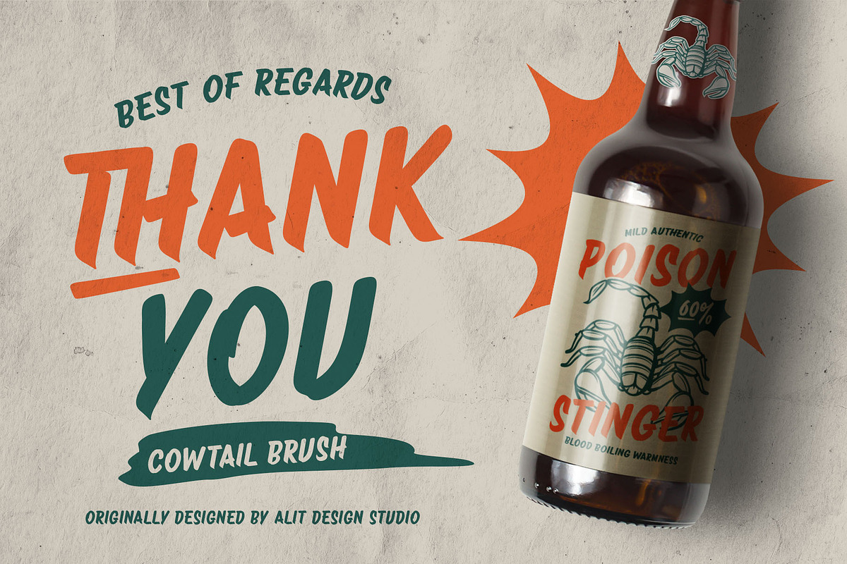 Cowtail Brush Sign Font, a Handwritten Font by alit design (Photo 17 of 17)