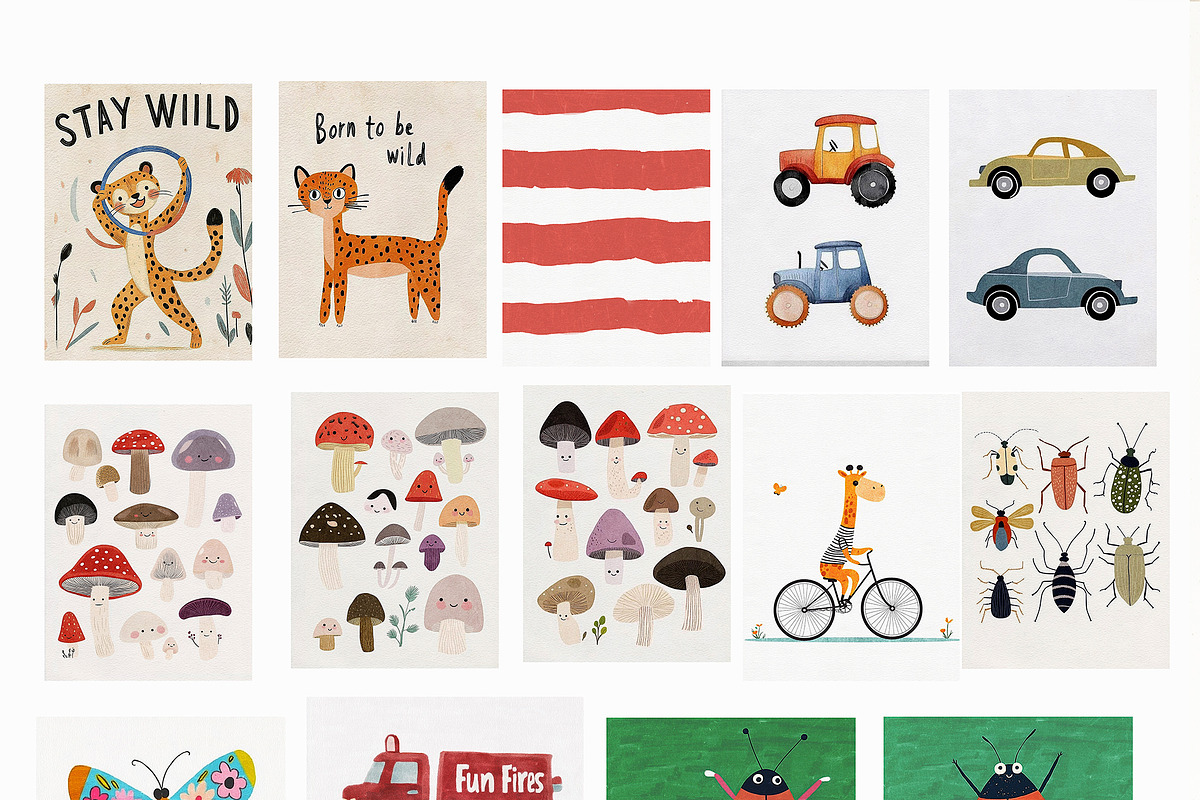 Nursery 120+ Prints Bundle, a Background Graphic by Artemsky (Photo 7 of 10)