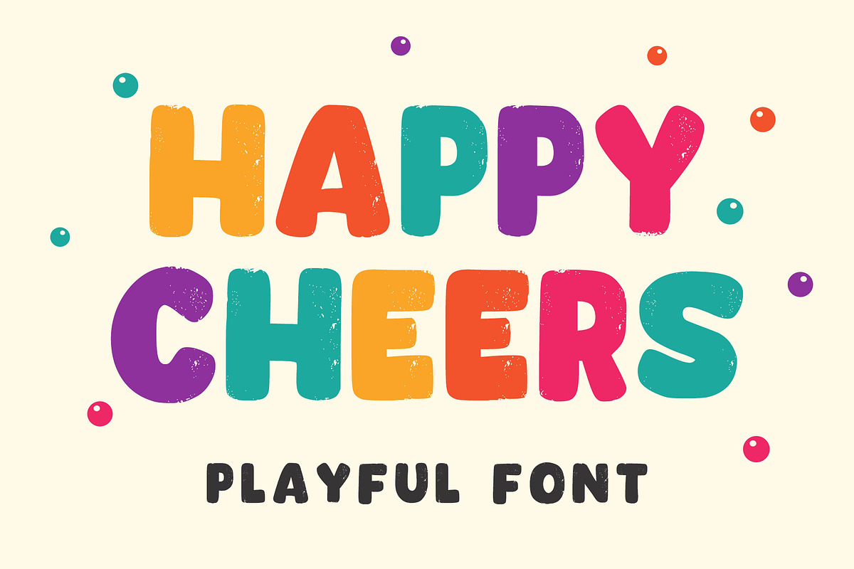 Happy Cheers, a Font by Limited.studio (Photo 1 of 6)