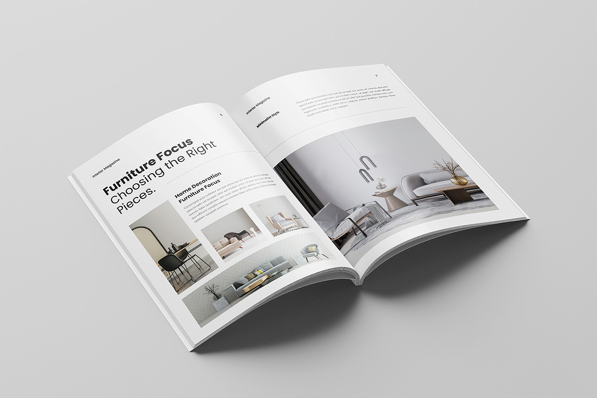 Interior Design Magazine Template, a Magazine Template by Spark_Creative (Photo 4 of 12)