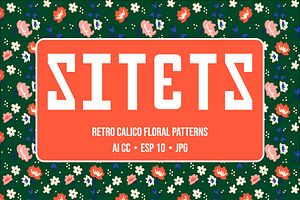 SITETS 12 retro floral patterns