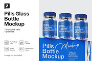 Amber Pills Bottle Mockup, a Packaging Mockup by _Adroit_ (Thumbnail 1 of 2)
