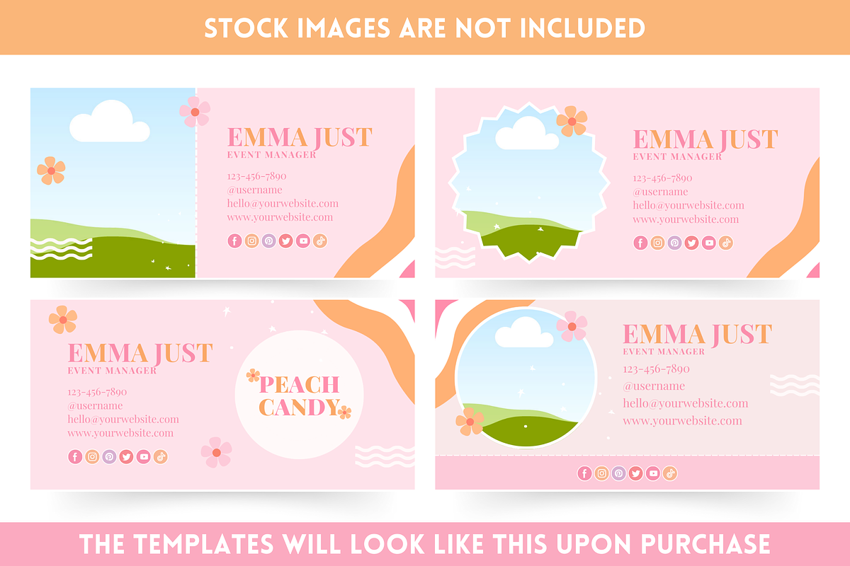 Pastel Email Signature Templates, an Email Template by SunshineStudioBoutique (Photo 6 of 10)