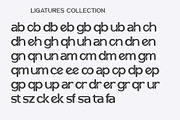 Rabsur - Modern Ligatures Sans, a Sans Serif Font by Sealoung (Thumbnail 5 of 11)