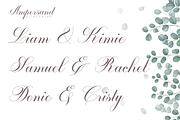 Burique - Romantic Italic, a Script Font by Sign Studio (Thumbnail 7 of 10)