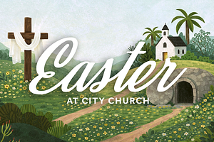 Easter Church Graphics Bundle, a Presentation Template by Blue River Studio