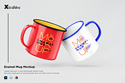 Enamel Mug Mockup, a Cups & Container Mockup by Xtrahive (Thumbnail 1 of 2)