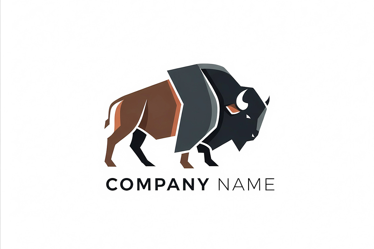Modern Buffalo Logo, a Branding & Logo Template by Logocreative (Photo 2 of 2)