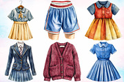 Back To School Uniform Clipart PNG, a Seasonal Illustration by Canvas Craft (Thumbnail 3 of 3)