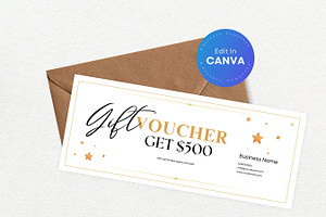 Canva Gift Certificate Template PDF