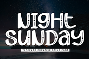Night Sunday | Script Font, a Script Font by Scratchones (Thumbnail 1 of 8)