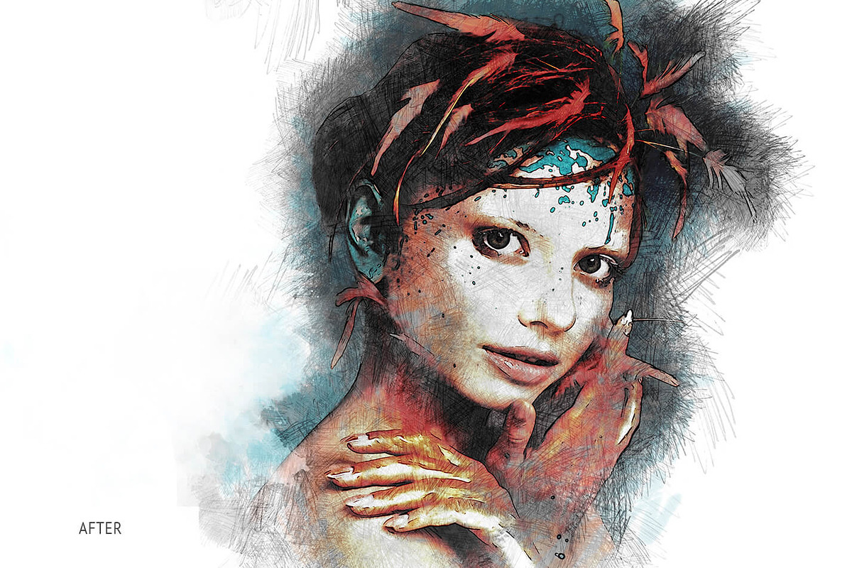 Da Vinci Sketch Action for Photoshop, an Action Add-On by FixThePhoto (Photo 22 of 42)