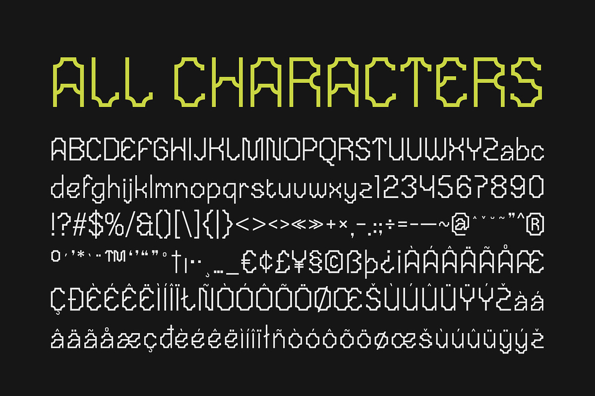 CS Rushed – Techno Font, a Sans Serif Font by Craft Supply Co. (Photo 8 of 8)