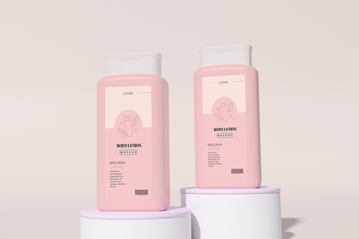 Body Lotions Mockup, an Advertising Mockup by xavier_studio (Photo 3 of 5)