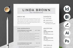 Minimalist Resume Design Bundle, a Resume Template by ResumeInventor