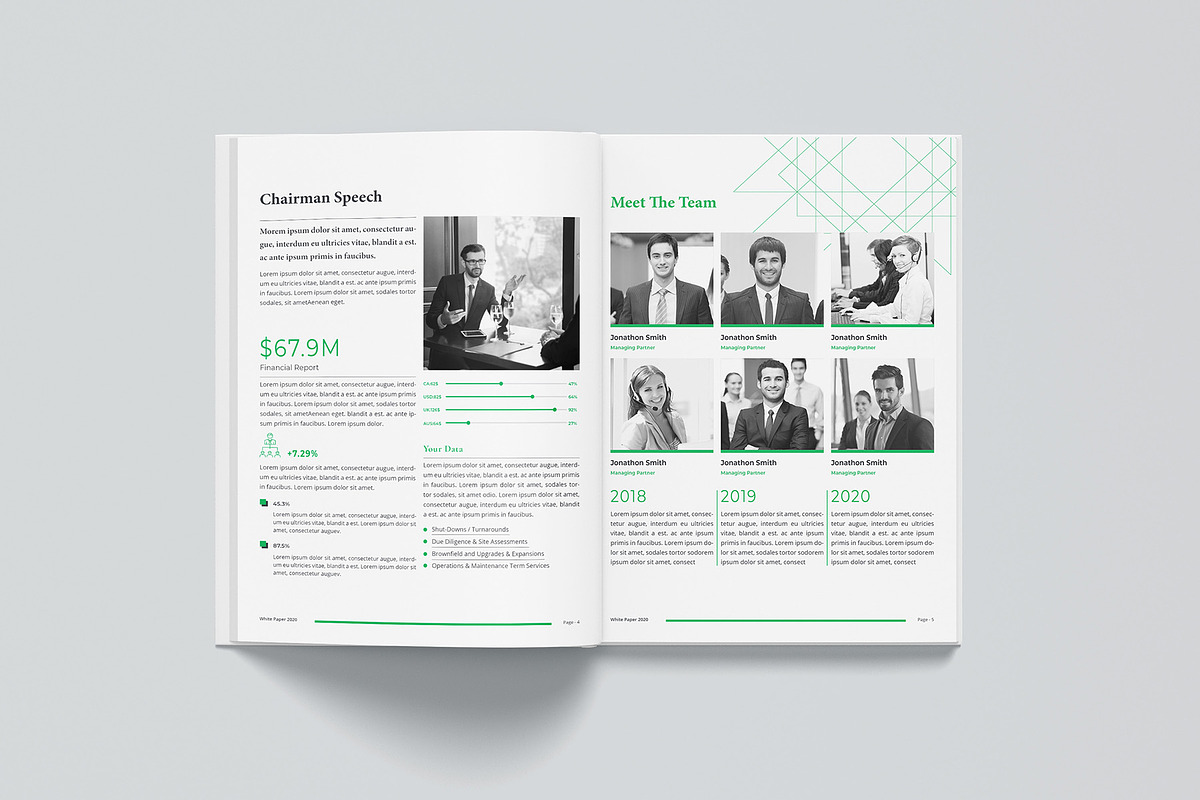 Annual Report Bundle | Word, indd, a Brochure Template by obayes (Photo 35 of 51)