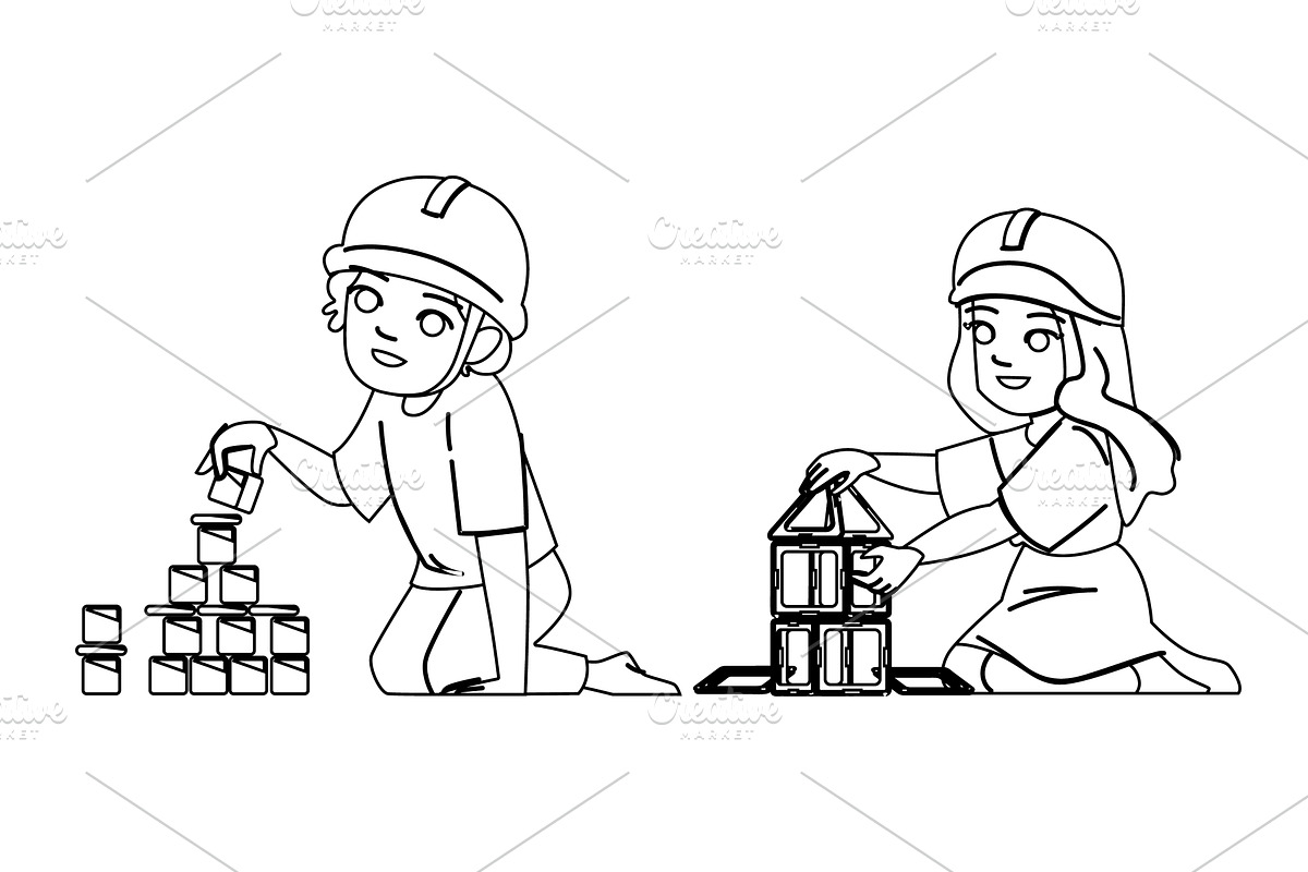 building kid builder vector, a Person Illustration by pikepicture