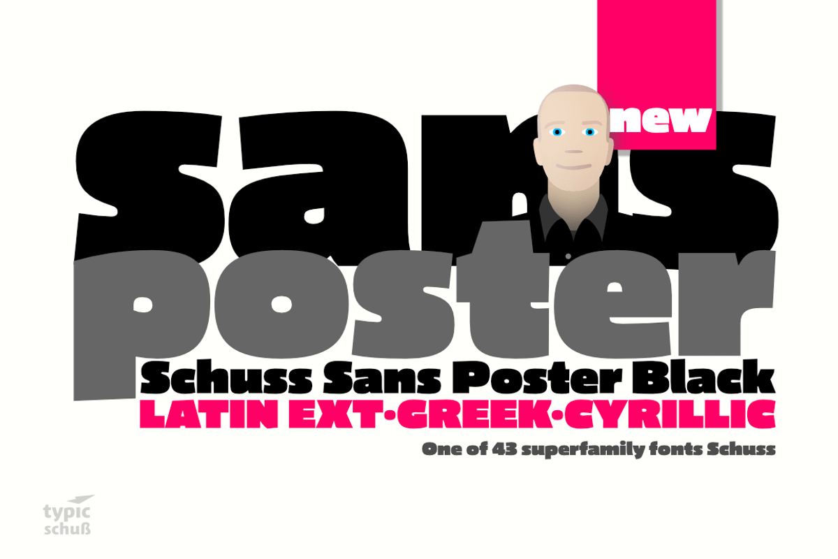 Schuss Sans CG Poster Black preview 8