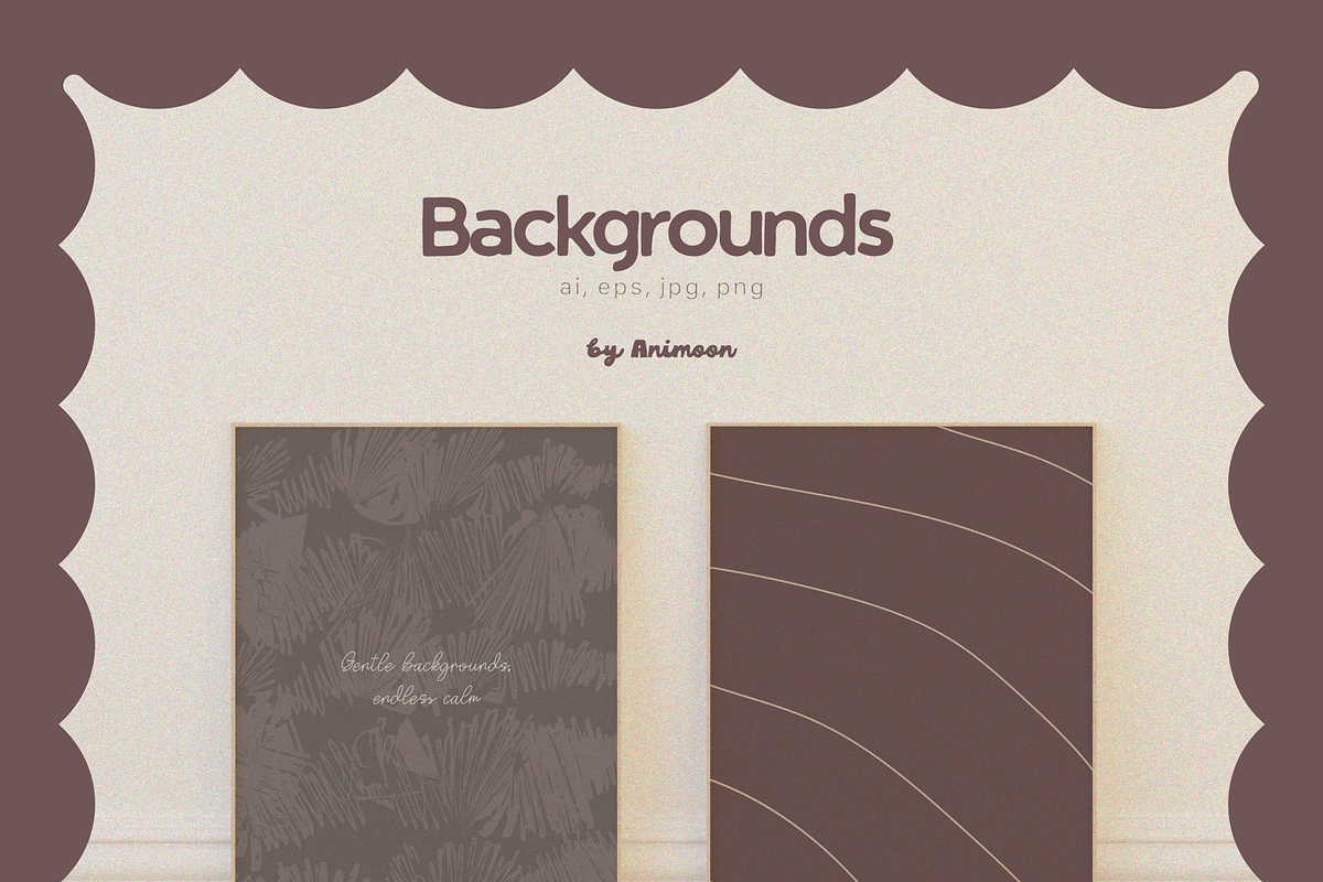 Wavy & Line Backgrounds, Frames, a Background Graphic by Animoon (Photo 4 of 20)