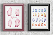 Hand Drawn Watercolor Crystals, an Illustration by Transfuchsian (Thumbnail 4 of 6)