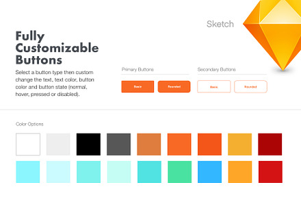 UI Kit - Sketch Buttons