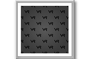 Seamless Vector Pattern. VR Logos, a Pattern Graphic by FineArtStudio (Thumbnail 2 of 3)