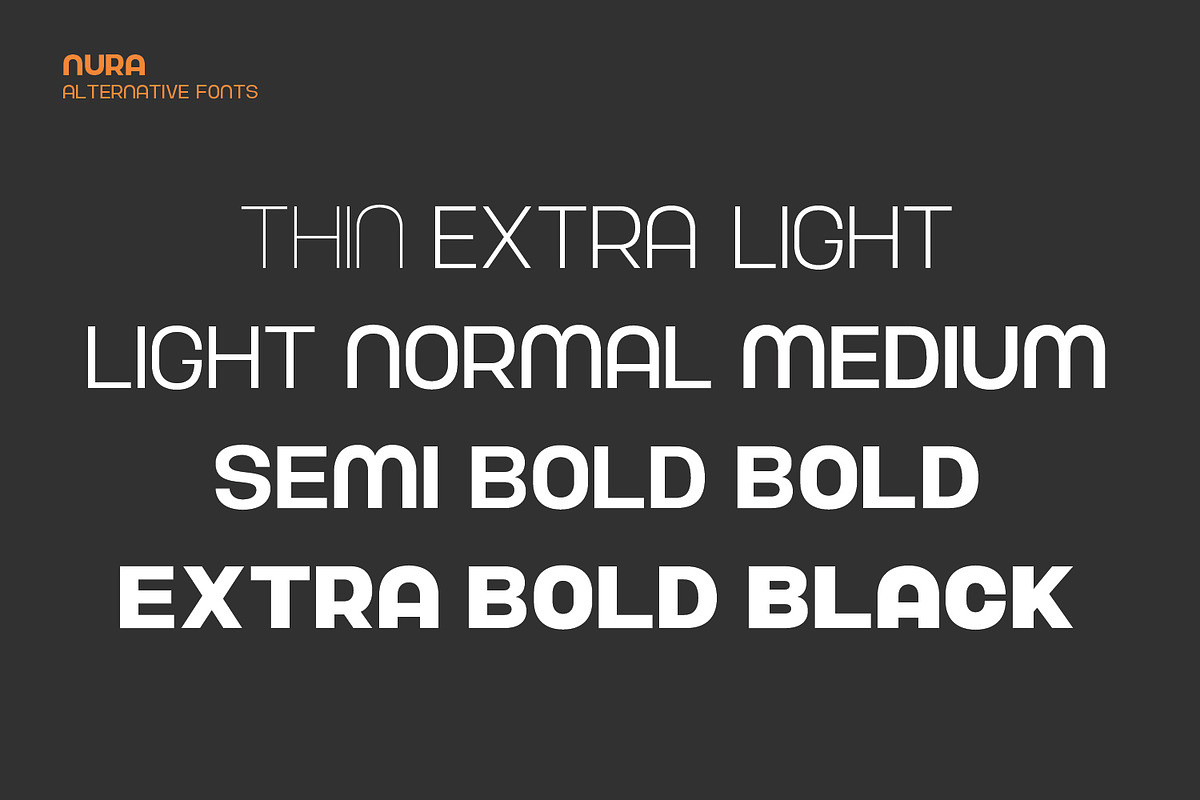 Nura - Variable Font, a Sans Serif Font by sabrcreative (Photo 5 of 15)