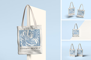 Tote Bag Mockup, a Cups & Container Mockup by xavier_studio