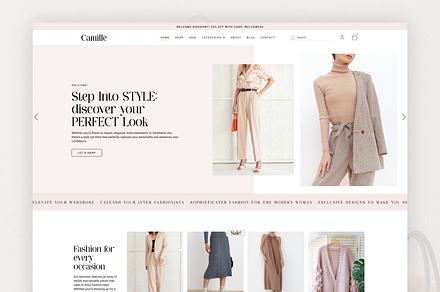 Camille | Woocommerce, Elementor Pro, a WordPress Template by DesignWithCris