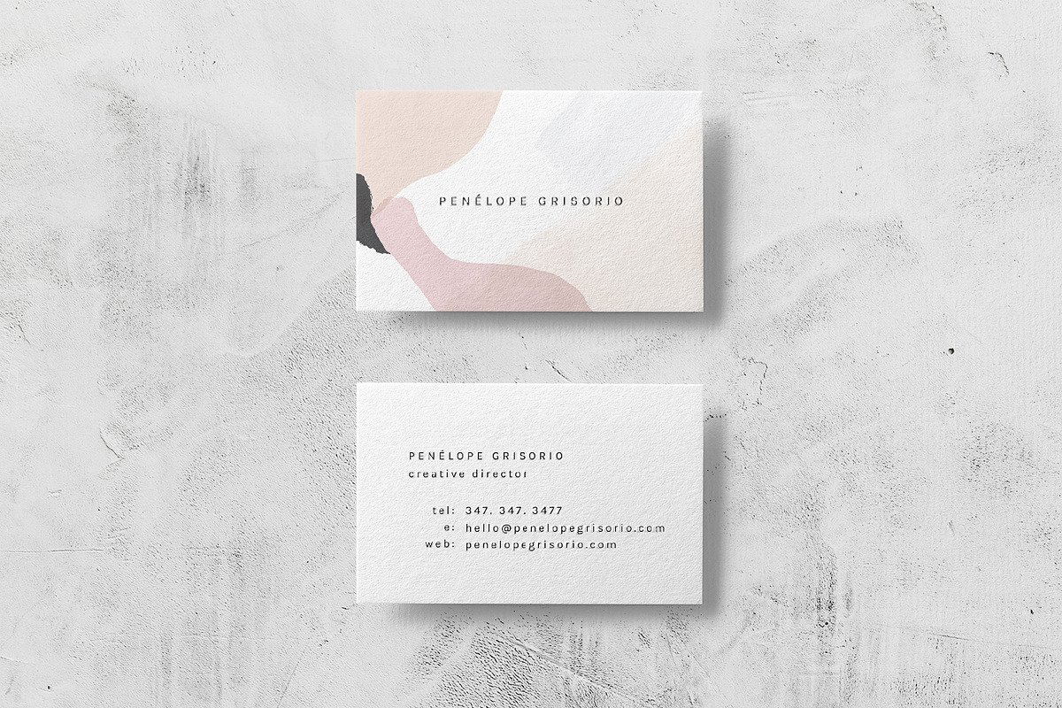 Penelope Business Card Template, a Business Card Template by The Denizen Co. (Photo 3 of 5)