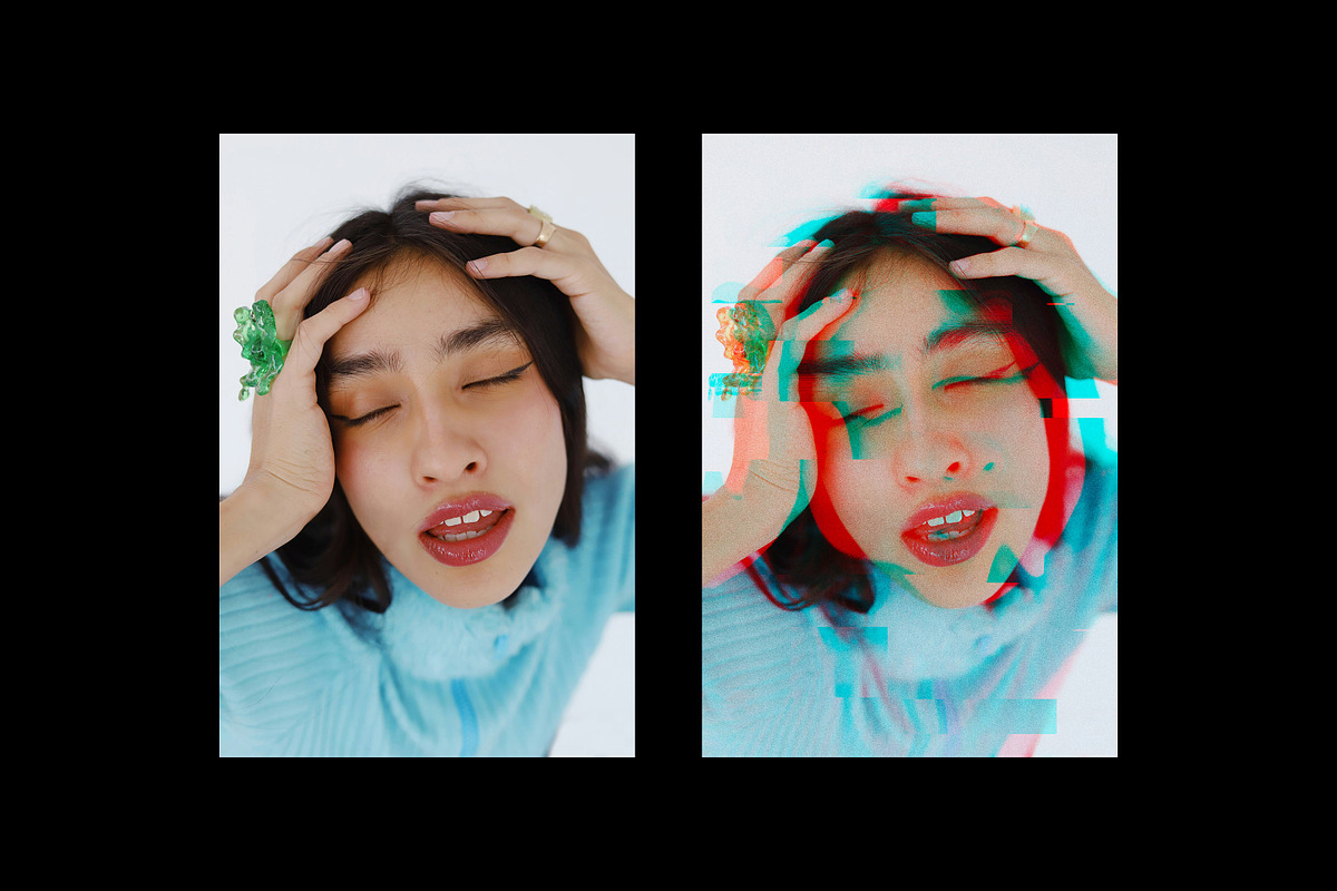 Glitch Photo Effect for Posters, a Layer Style Add-On by Design Squad (Photo 3 of 4)