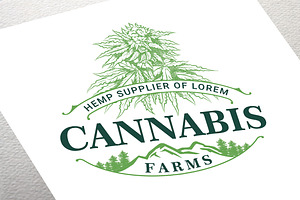 Cannabis logo vector