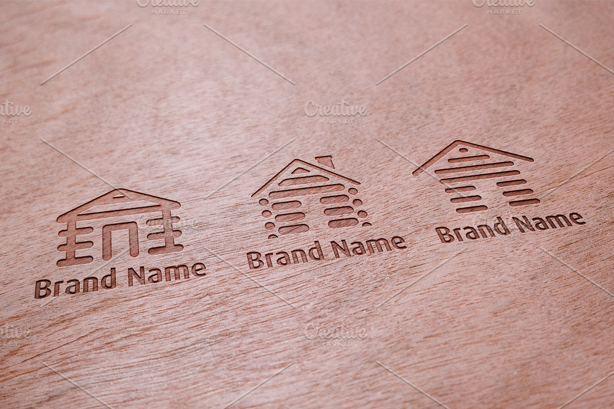 Log Cabin Logo Bundle & Mock-Up, a Branding & Logo Template by Multiple (Photo 1 of 5)