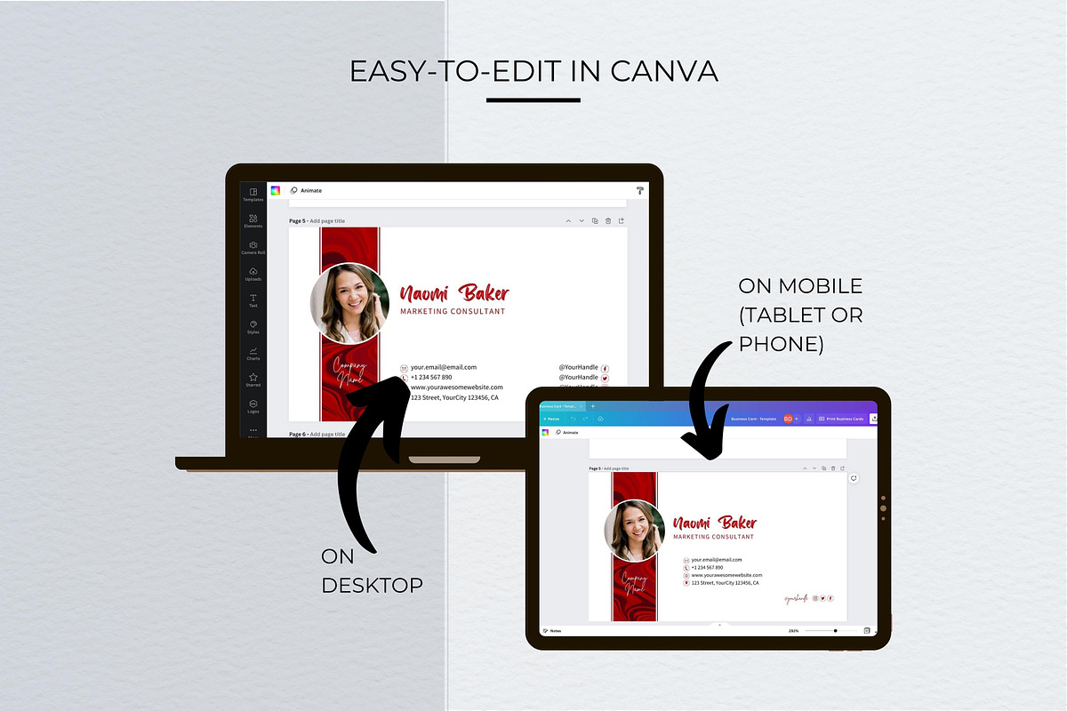 Professional Business Card Template, a Business Card Template by B2 Studio (Photo 6 of 11)