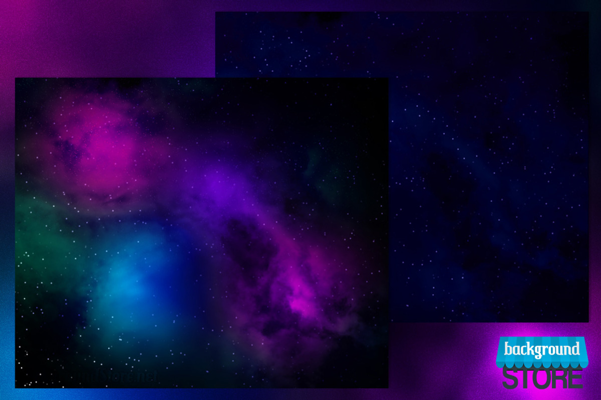 Stars in Space, an Illustration by Backgrounds Store