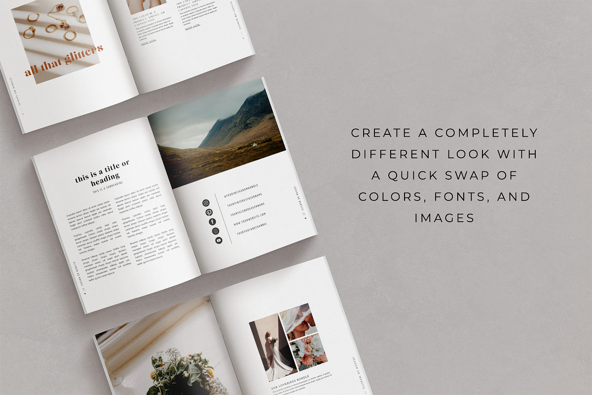 Rhiannon Lookbook Template, a Magazine Template by Atlas & Anchor Designs (Photo 7 of 9)