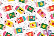 Colorful Pencil Seamless Pattern, a Pattern Graphic by MISS CHATZ (Thumbnail 1 of 5)