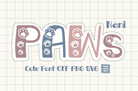 Paws Nani OTF PNG SVG
