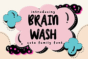 Brain Wash Typeface, a Font by caocastudio (Thumbnail 1 of 5)