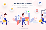 Lunas : E-Commerce Illustration Pack, a Templates & Theme by Designspace (Thumbnail 5 of 5)