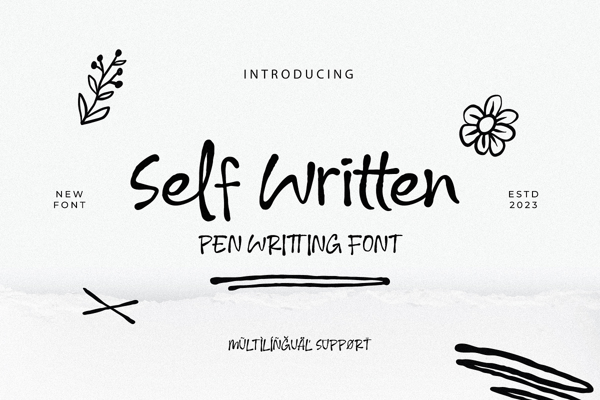 Self Written - Pen Writting, a Handwritten Font by Lettermine (Photo 1 of 10)
