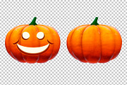 Halloween Pumpkins Clipart, a Decorative Illustration by doghead (Thumbnail 3 of 6)