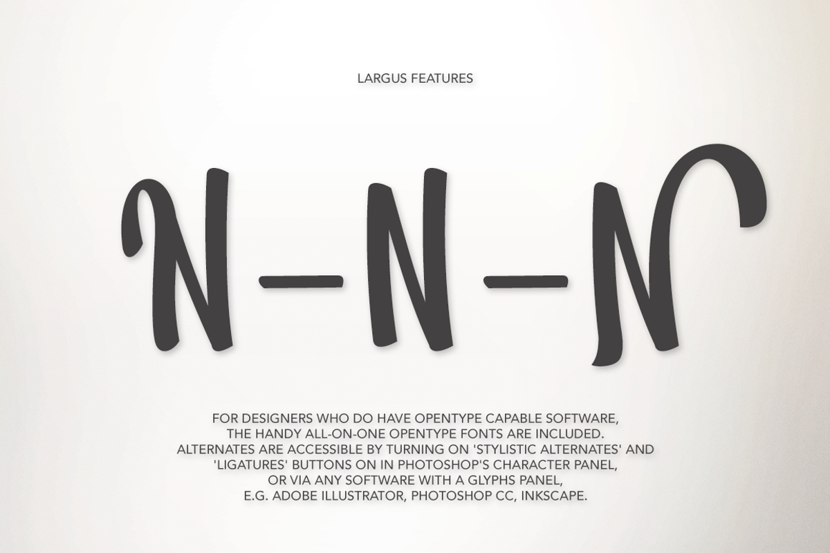 Largus Typeface preview 7