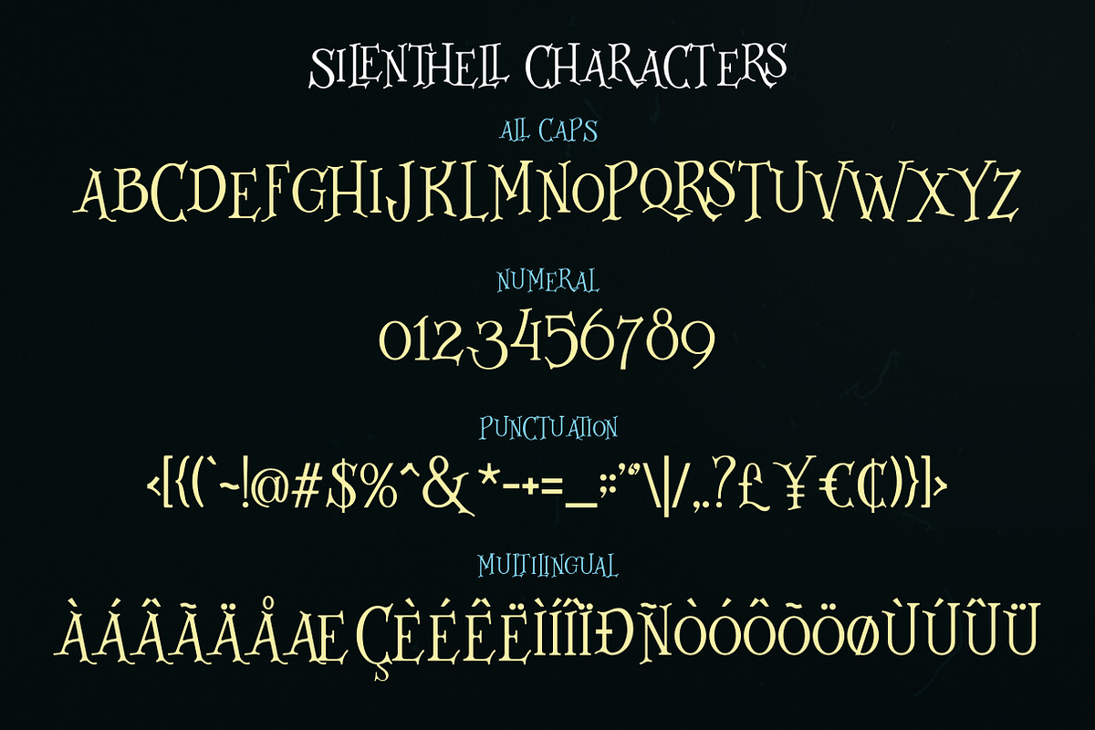 Silenthell Typeface + Bonus preview 3